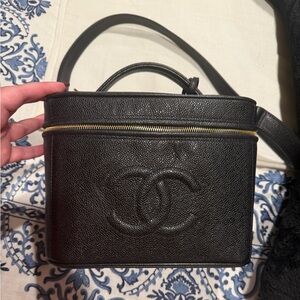 Vintage CHANEL Vanity Case with Strap